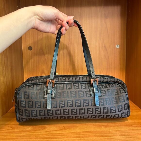 Fendi Handbags - Fendi Bag Baguette Shoulder Zucca Zucchino Monogram